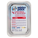 Mister Pack Contenitori Alluminio 3 Porzioni Pz.4