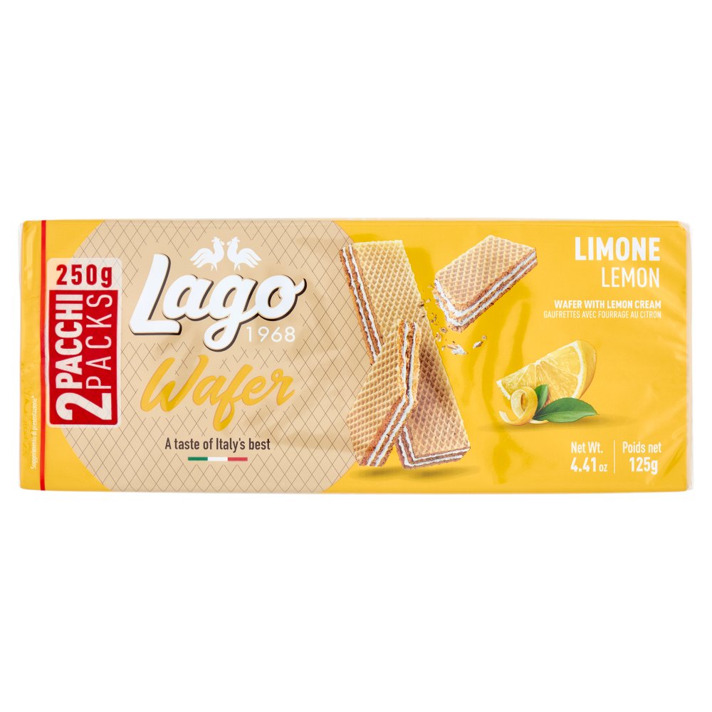 GASTONE LAGO GR.125 WAFERS AL LIMONE 2 P Z