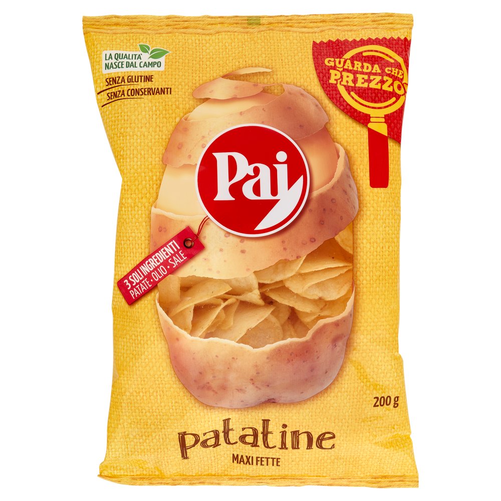 PAI PATATINE CHIPS TRASPARENTI GR.200