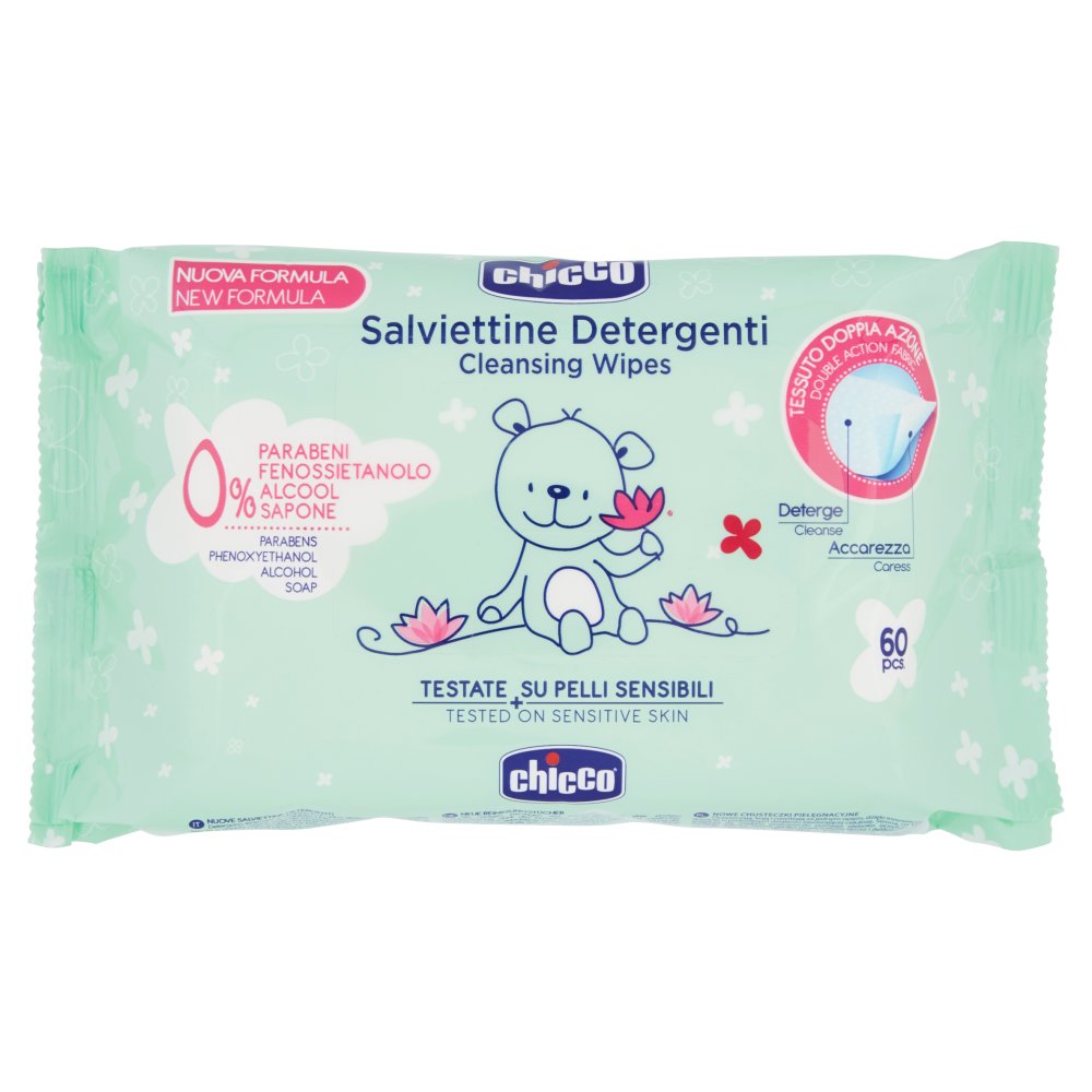 CHICCO SALVIETTINE DETERGENTI X 60 PEZZI