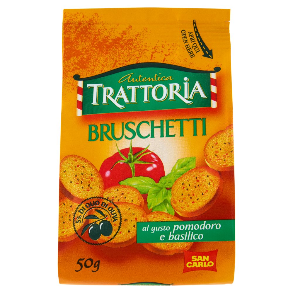 SAN CARLO BRUSCHETTI POMODORO BASILICO G R.50