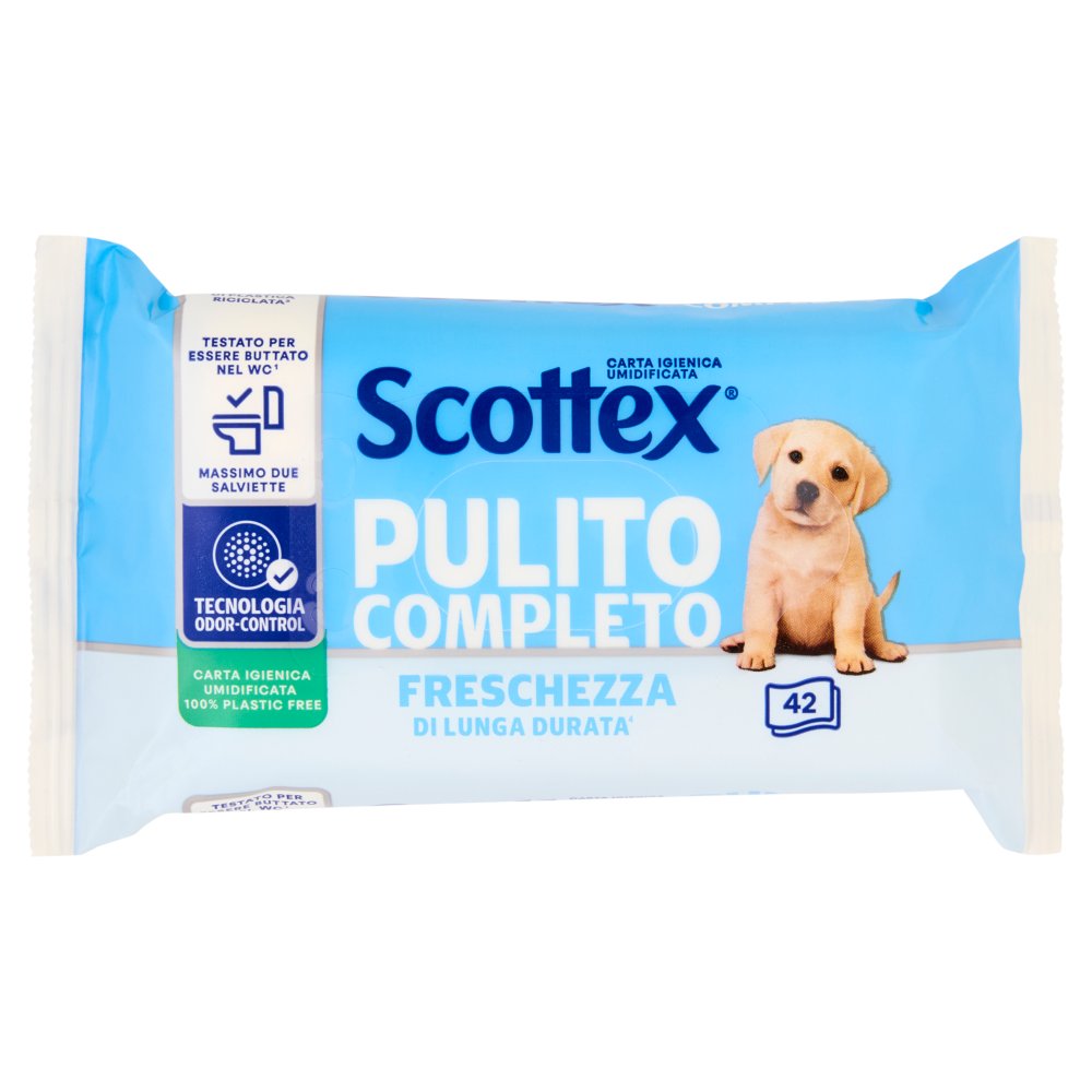 SCOTTEX CARTA IGIENICA UMIDIFICATA PULIT O COMPLETO
