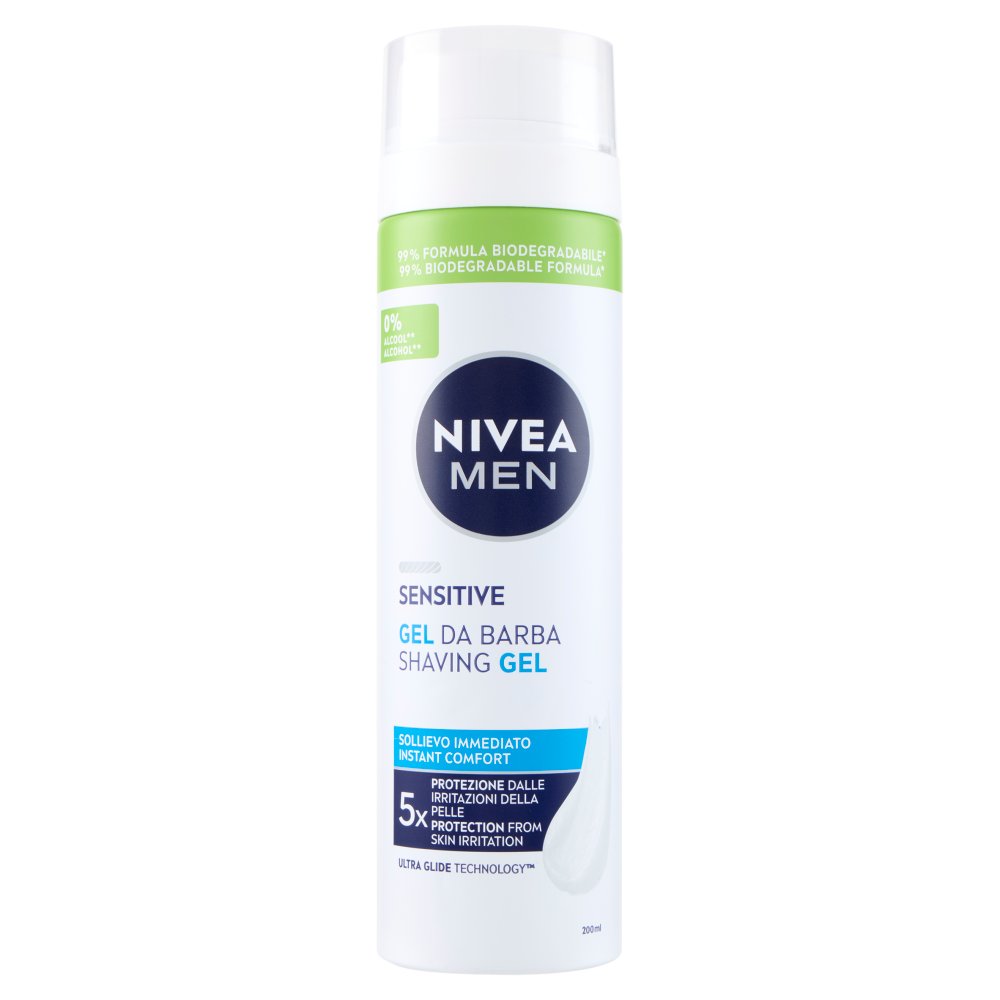 NIVEA FOR MEN GEL BARBA ML.200 SENSITIVE