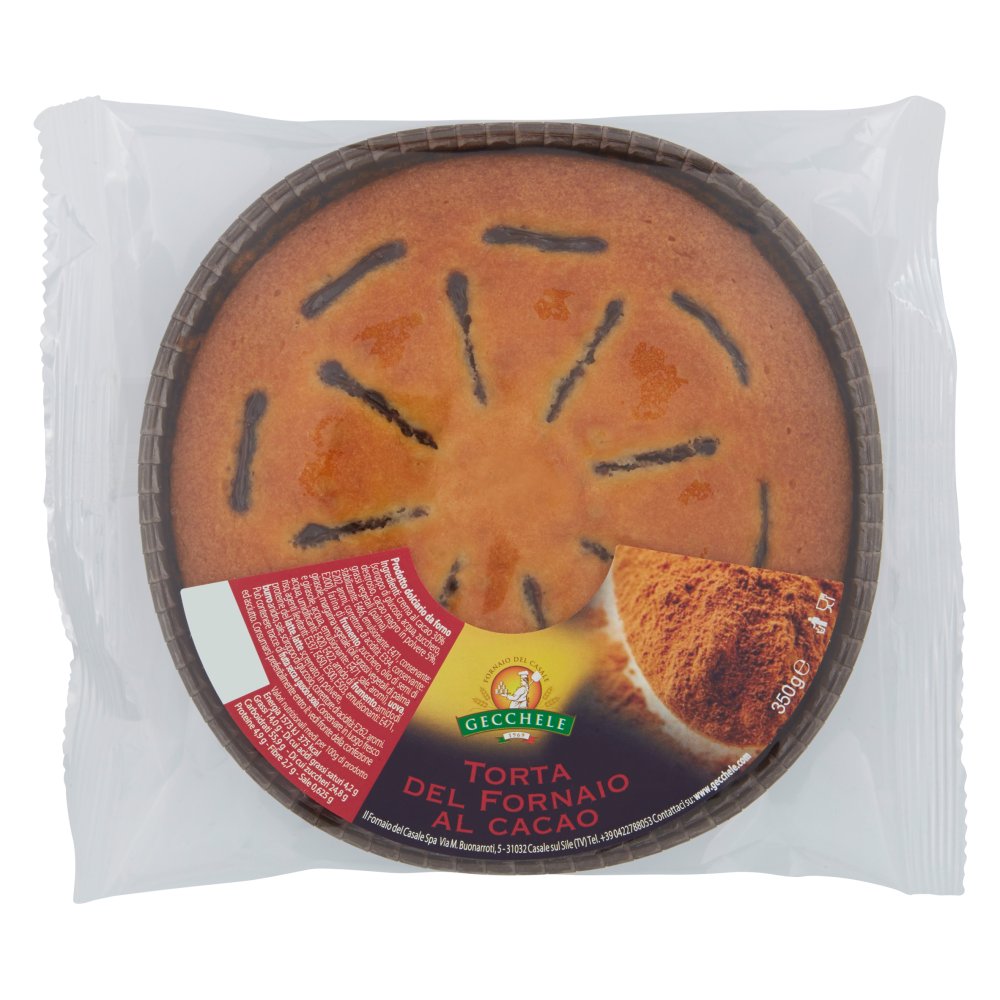 GECCHELE TORTA FORNAIO AL CACAO GR.350