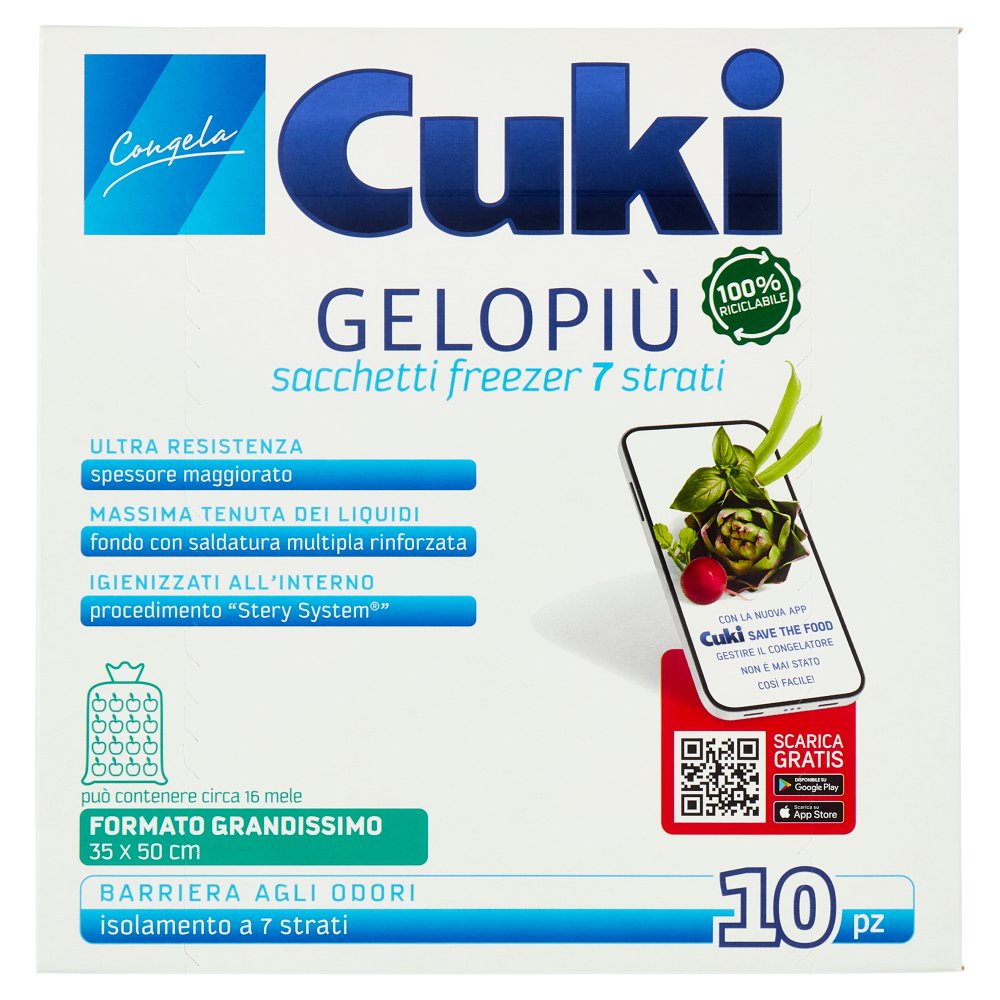 CUKI SACCHETTI GELO+ GRANDISSIMI PZ.10 C M.35X50