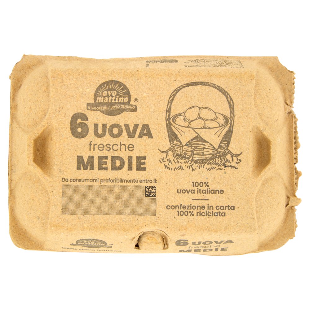AIA UOVA ORO NATURA X 6 MISURA MEDIA