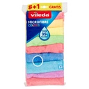 VILEDA PANNI MICROFIBRE COLORS 8 PZ