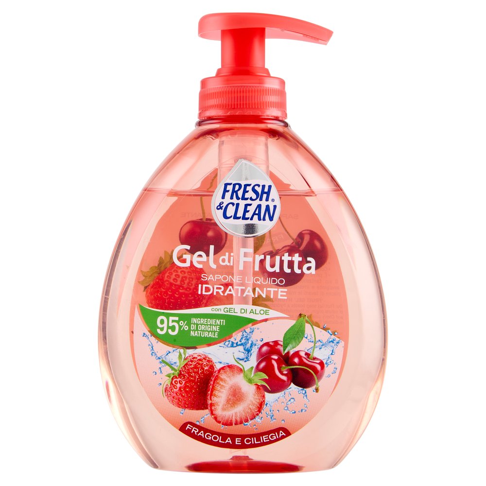 FRESH & CLEAN SAPONE GEL ML.300 FRAGOLA/ CILIEGIA