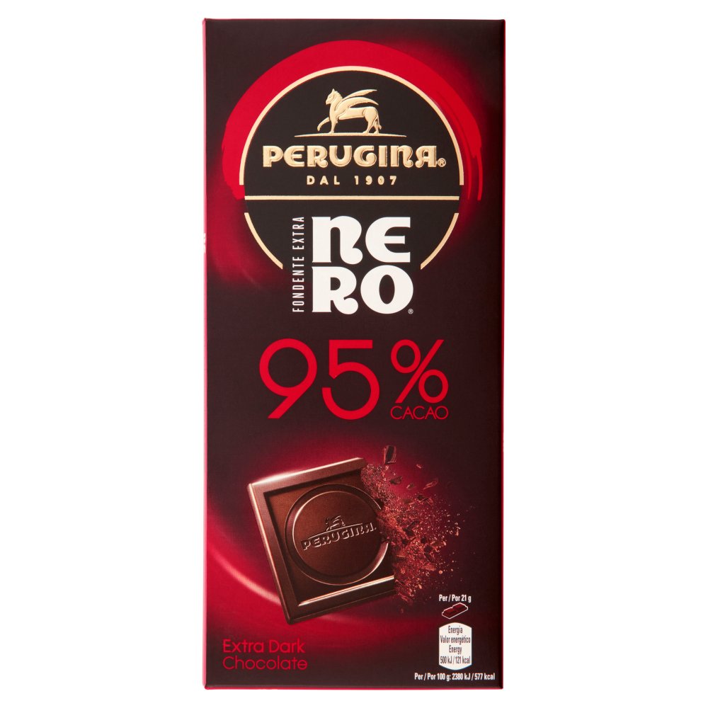 PERUGINA NERO FONDENTE TAVOLETTA 95% GR. 85