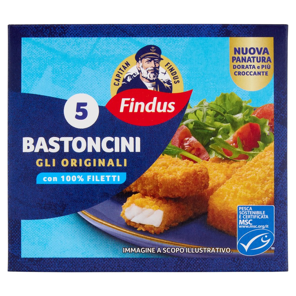 FINDUS NUOVI BASTONCINI 5 PZ GR.125