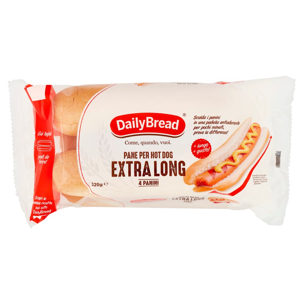 DAILYBREAD NEW YORKER X4 PZ   PANINI HOT DOG EXTRA