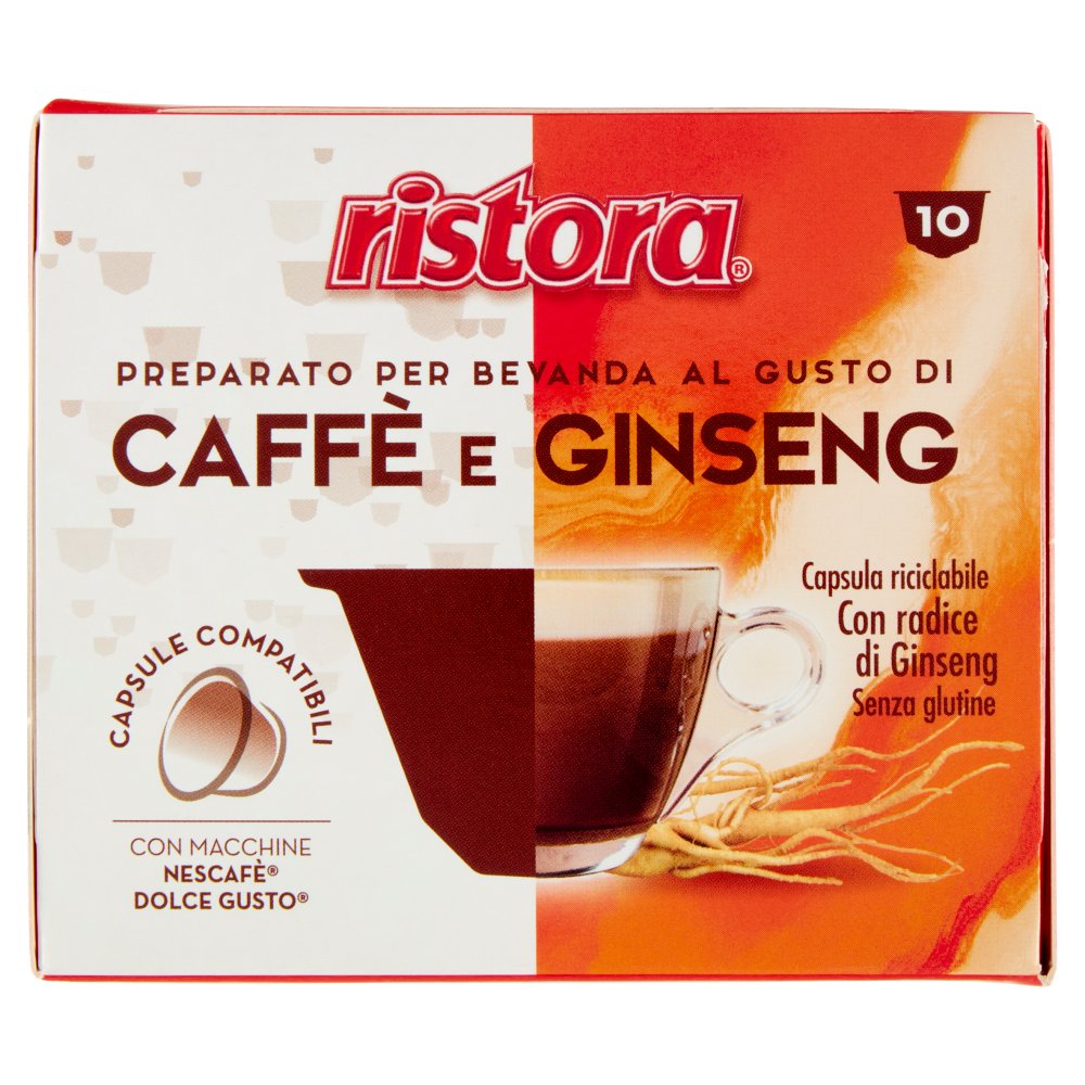 RISTORA CAFFE'& GINSENG X10 CAP.GR.17 DO LCEGUSTO