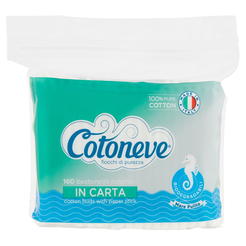 COTONEVE BASTONCINI BUSTAX160 PEZZI 100% COTONE