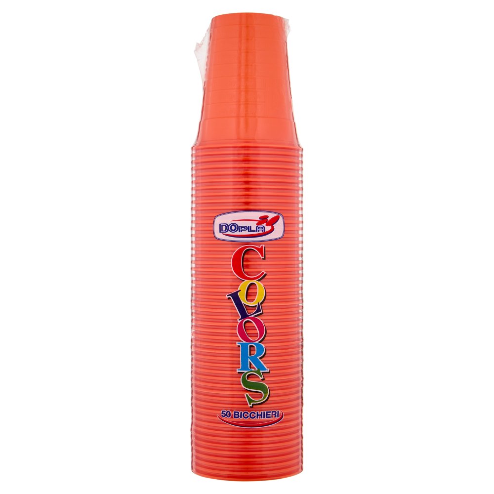 DOPLA BICCH.200CC 50PZ.ARANCIO
