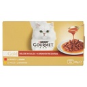 GOURMET GOLD DELIZIE POLLO E MANZO GR.85 X4