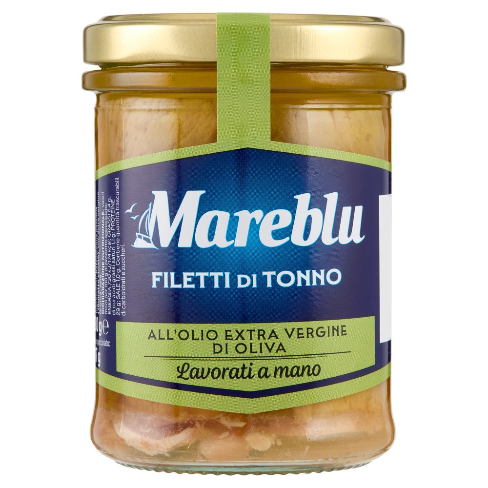 MAREBLU TONNO IN VETRO OLIO EXTRAVERGINE GR.180