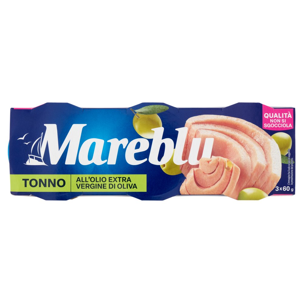 MAREBLU TONNO OLIO EXTRAVERGINE VEROSAPO RE GR.60X3