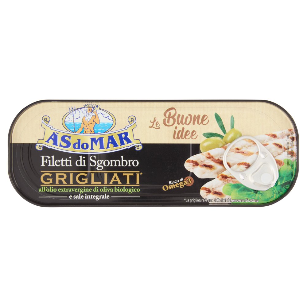 ASDOMAR FILETTI SGOMBRO GRIGLIATI OLIO O LIVA GR120