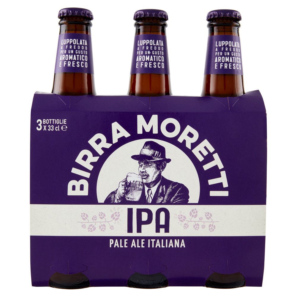 BIRRA MORETTI IPA CL.33X3 5,2Â°