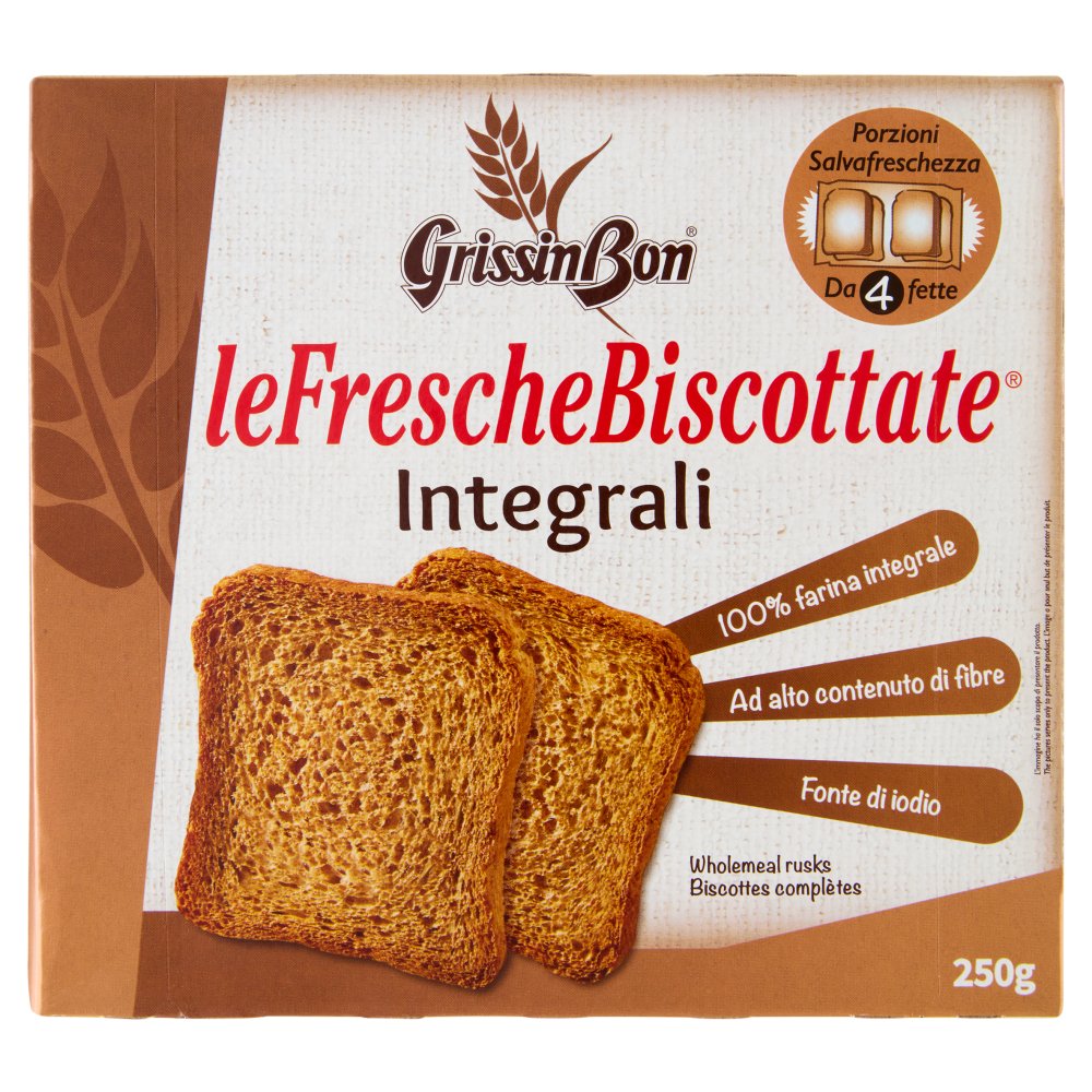 Grissin Bon Fette Biscottate Integrali Gr.250