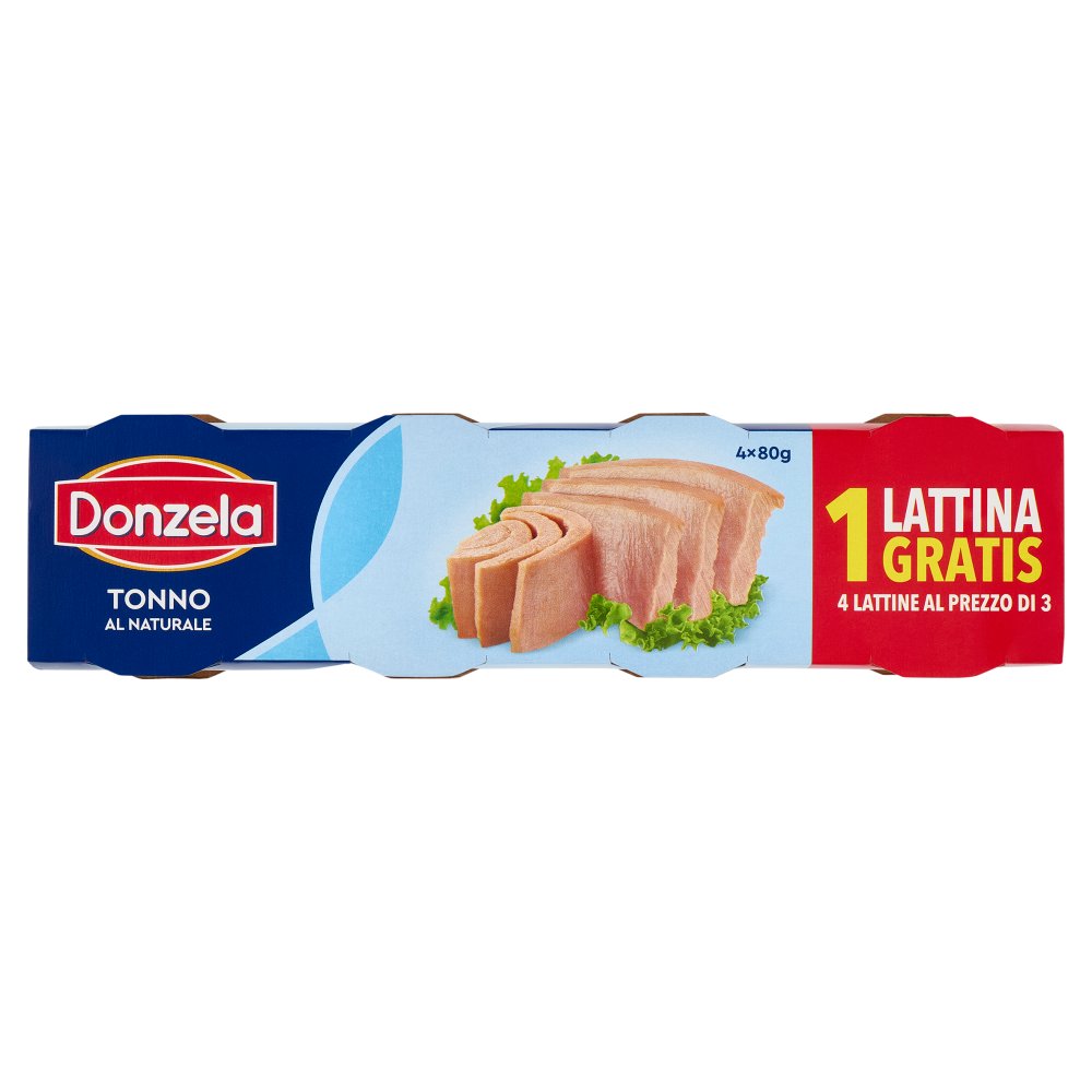 Donzela Tonno Naturale Pz.4 X Gr.80