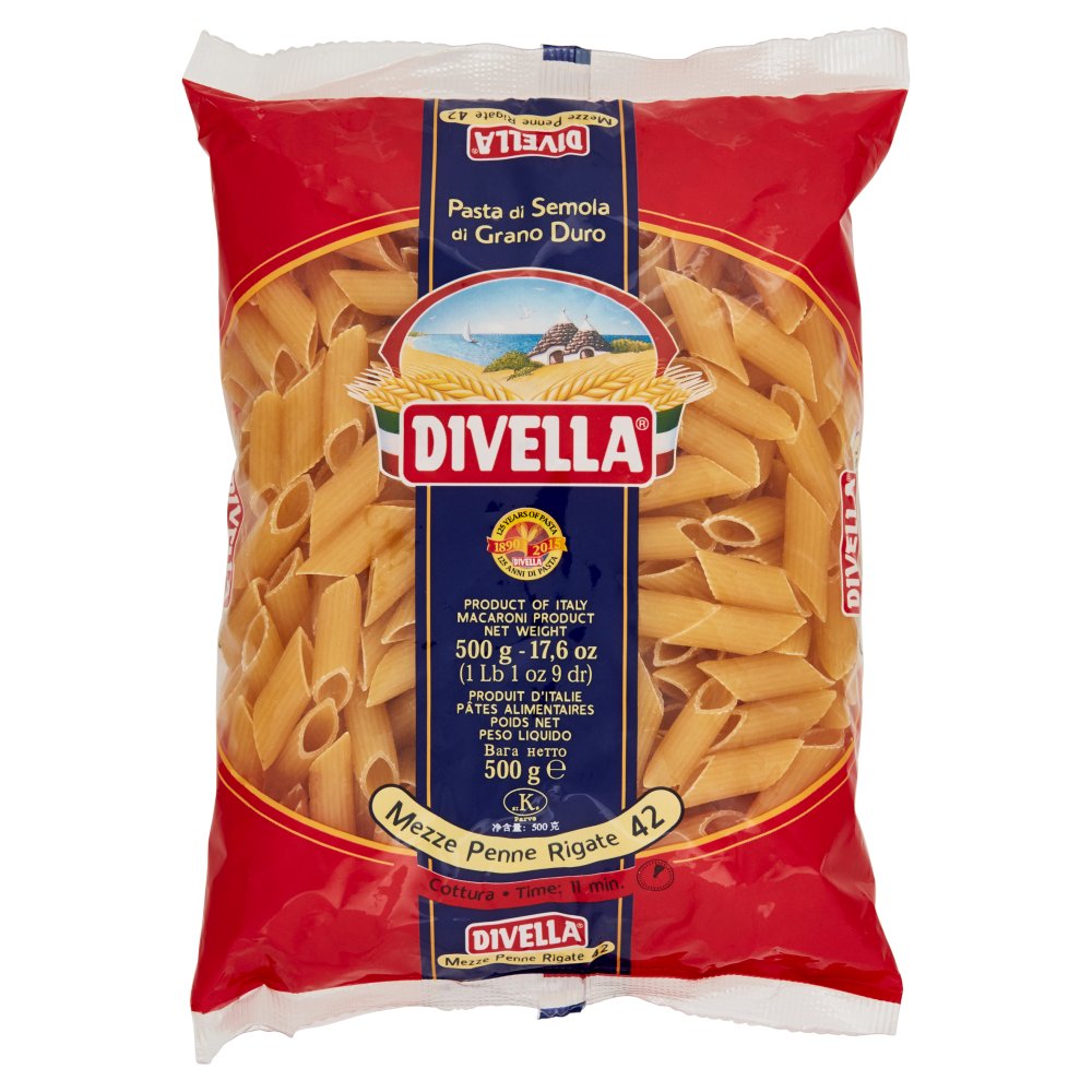 Divella Mezze Penne Ziti Rigati N°42 Gr.500