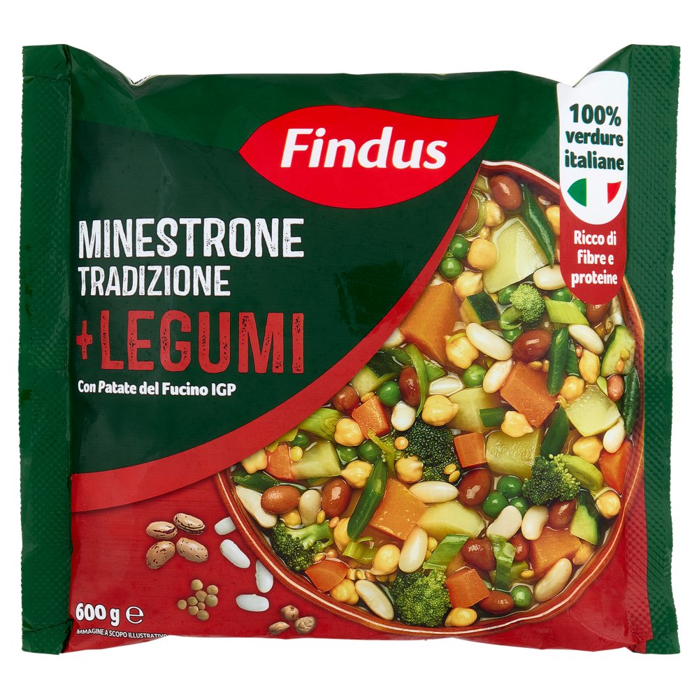 FINDUS MINESTRONE TRADIZIONE CON LEGUMI GR.600