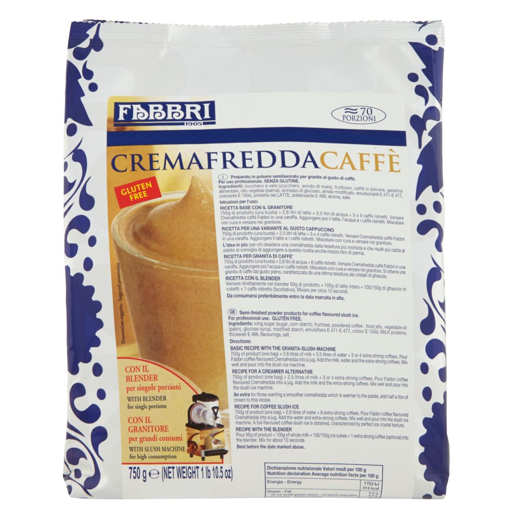 FABBRI CREMA FREDDA CAFFE'GR.750