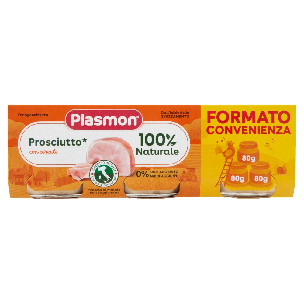 PLASMON OMO PROSCIUTTO GR80X3| Imb. 8