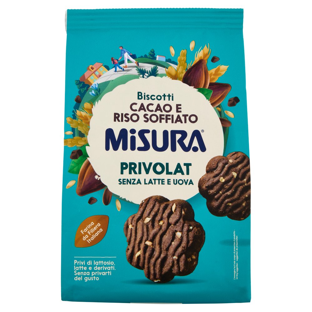 Misura Privolat Biscotti Cacao e Riso Soffiato Gr.300
