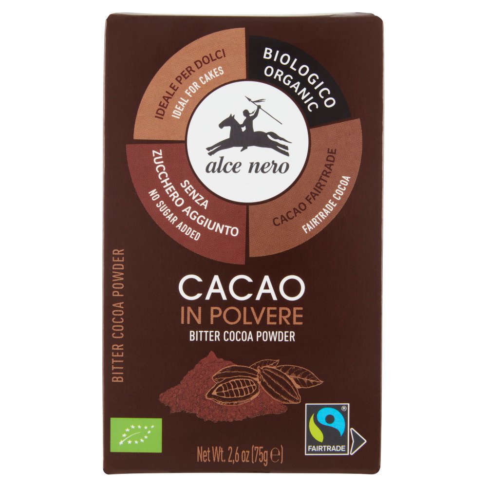 ALCE NERO CACAO AMARO BIO G.75| Imb. 15