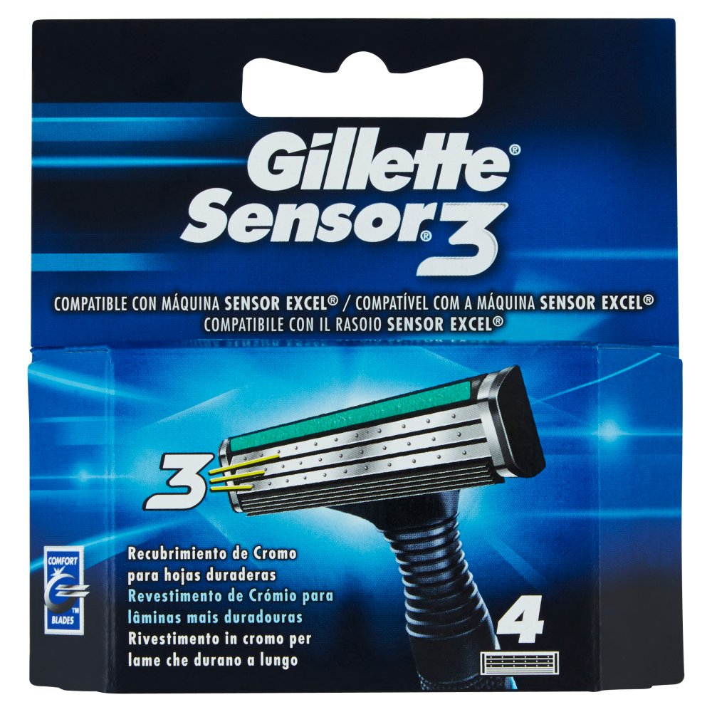 GILLETTE SENSOR3 RIC.X4| Imb. 10