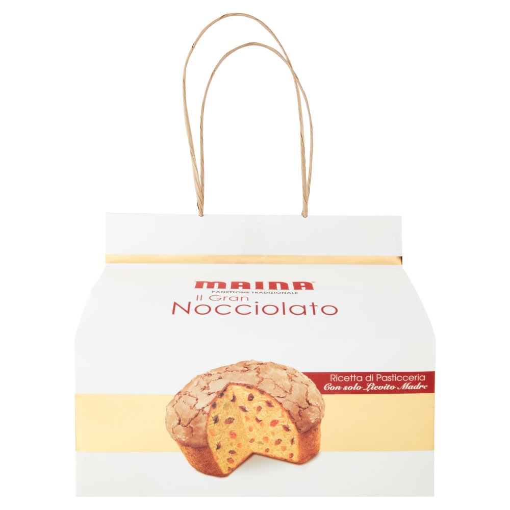 MAINA PANETTONE KG.1 GRAN NOCCIOLATO SHO PPER -LINEA GOLD-| Imb. 6