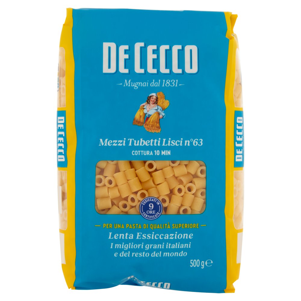 DE CECCO MEZZI TUBETTI LISCI N.63