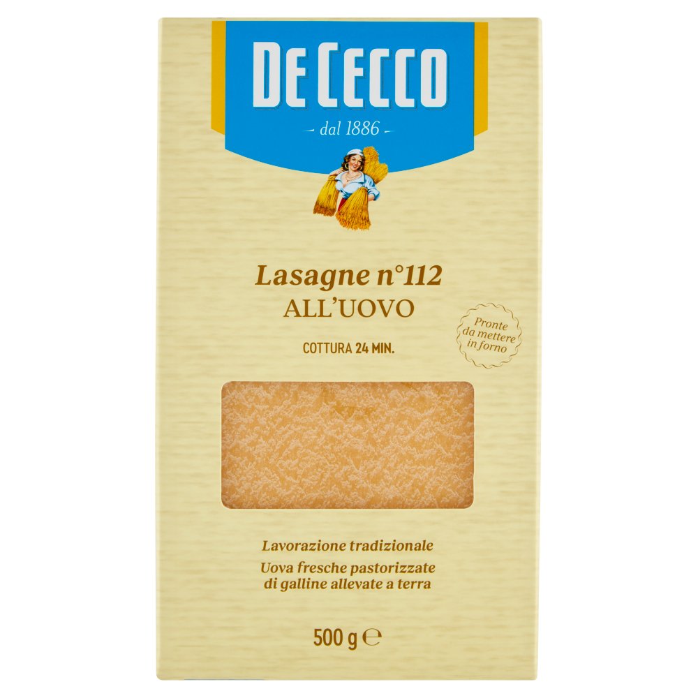 De Cecco Lasagne all'Uovo N°112 Gr.500