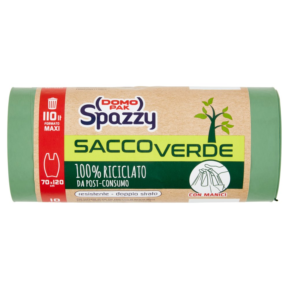DOMOPAK SACCO VERDE 110LTX10 70X120