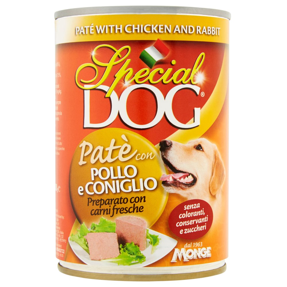 MONGE SPECIAL DOG PATE' CON POLLO E