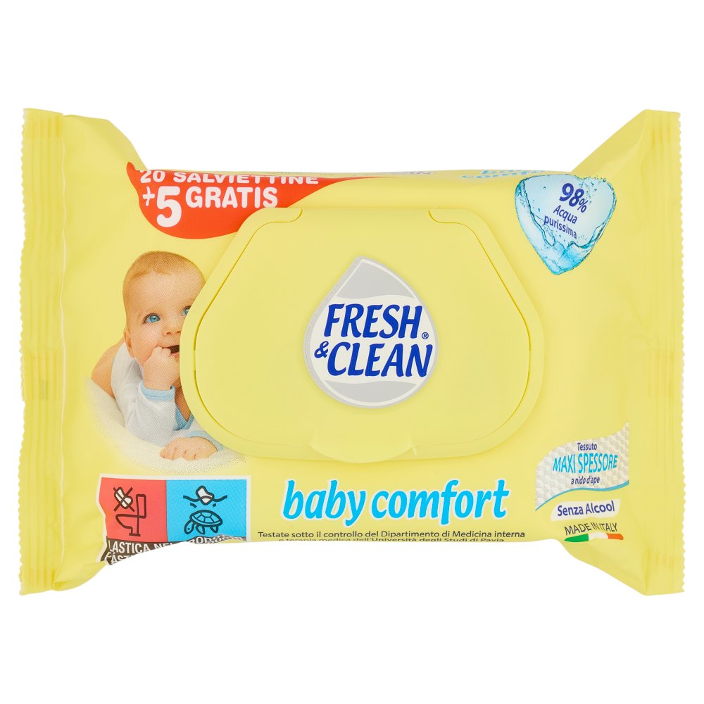 Fresh & Clean Salviettine Baby Comfort Pz.25