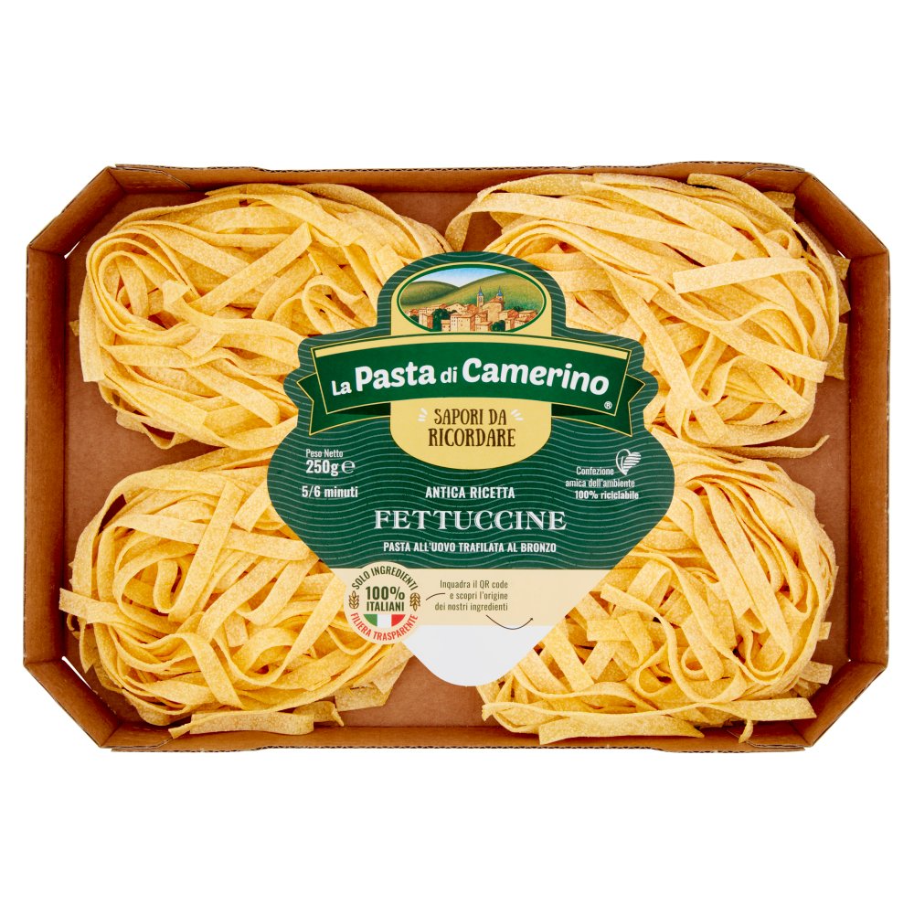 La Pasta di Camerino Fettuccine all’Uovo Trafilata al Bronzo Gr.250