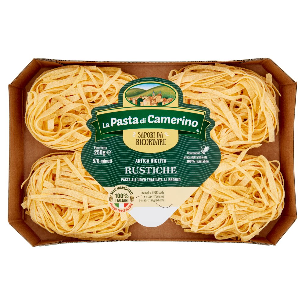 La Pasta di Camerino Rustiche all’Uovo Trafilata al Bronzo Gr.250