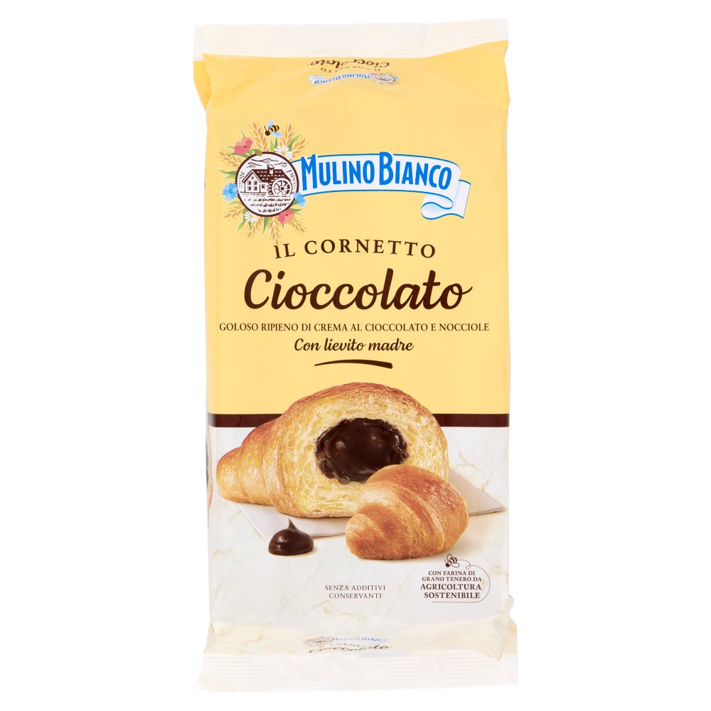 Mulino Bianco Cornetti Cioccolato Pz.6 Gr.240