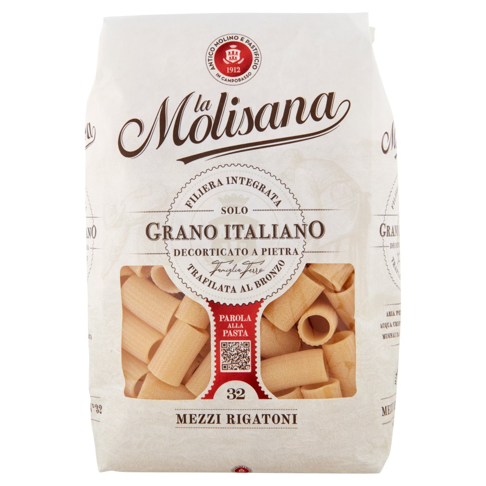 LA MOLISANA MEZZI RIGATONI N°32 GR.500