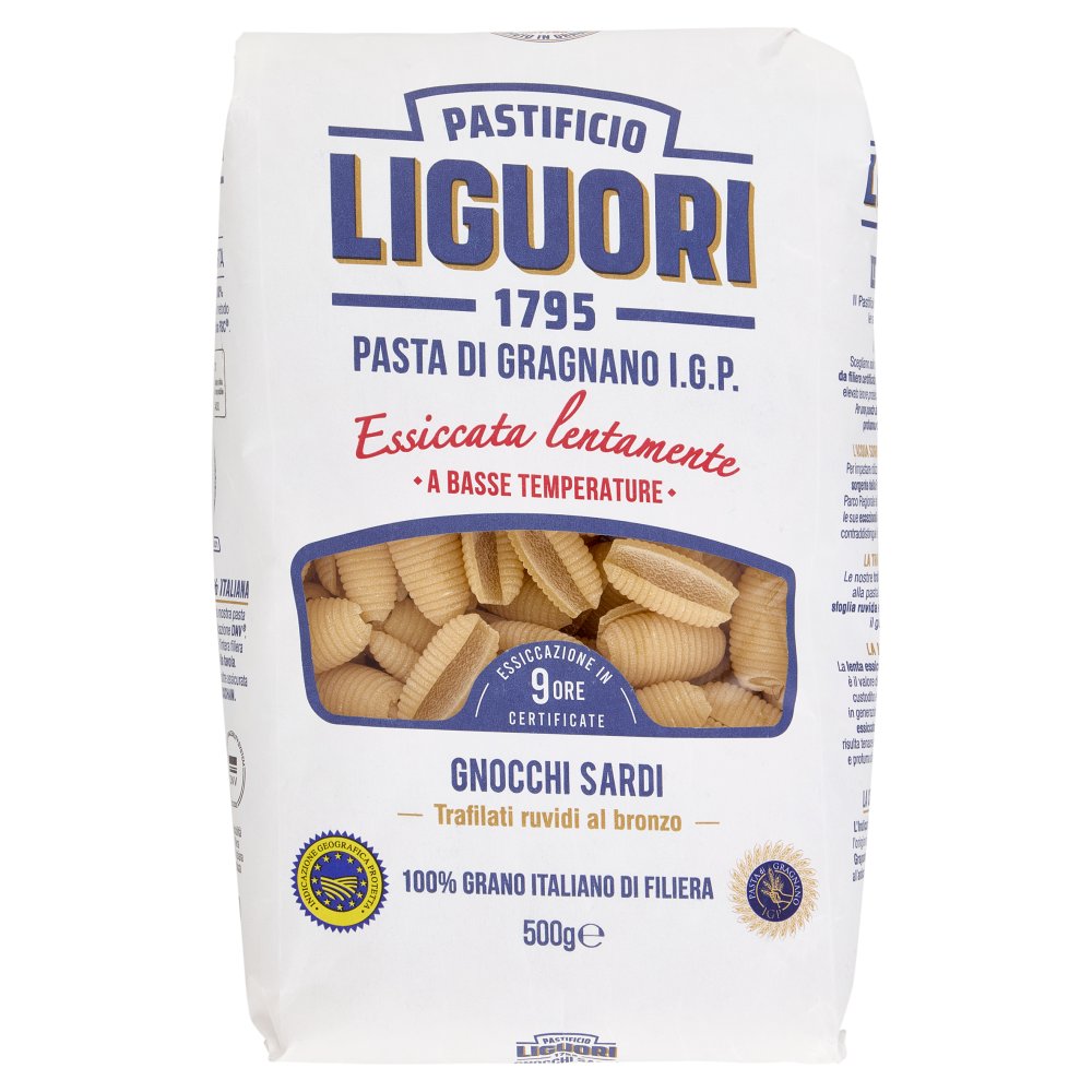 Pastificio Liguori Pasta di Gragnano I.G.P. Gnocchi Sardi Gr.500