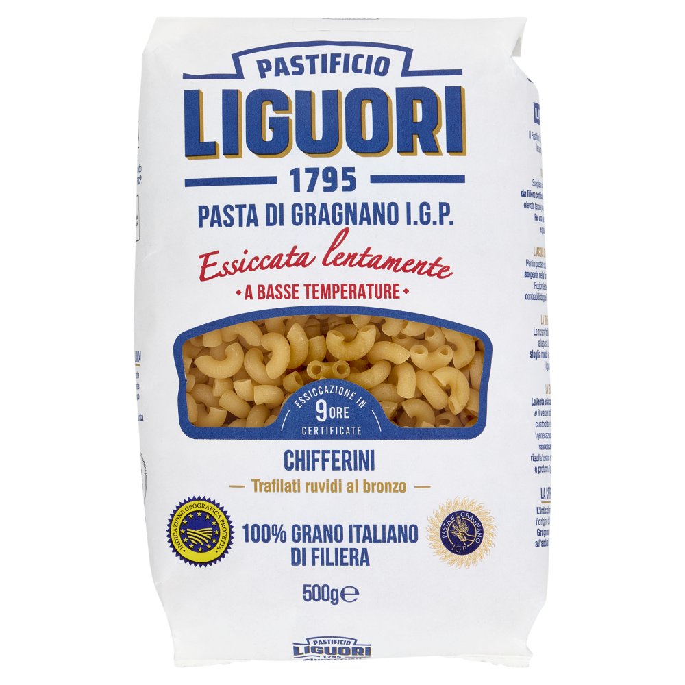 Pastificio Liguori Pasta di Gragnano I.G.P. Chifferini Gr.500