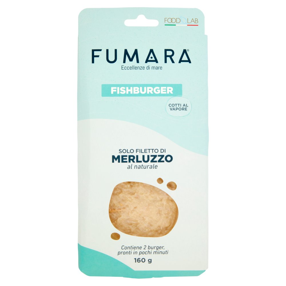 Fumara Fishburger di Merluzzo Gr.160 Pz.2