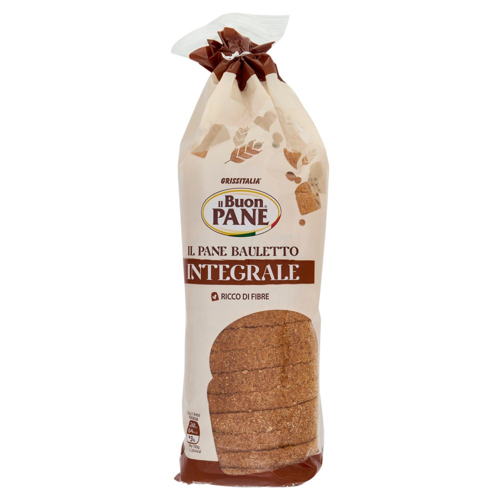 Pan Bauletto Pane Bianco Integrale Gr.400