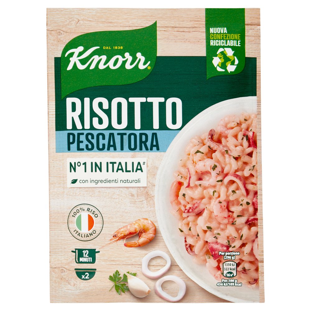 Knorr Risotto alla Pescatora Piu' Cremoso Gr.175