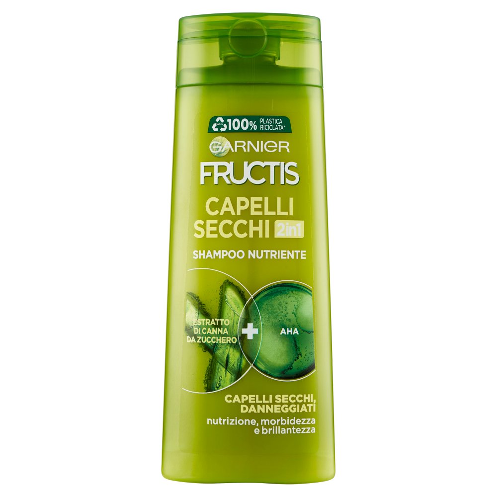 Garnier Fructis Shampoo 2 in 1 Capelli Secchi Ml.250