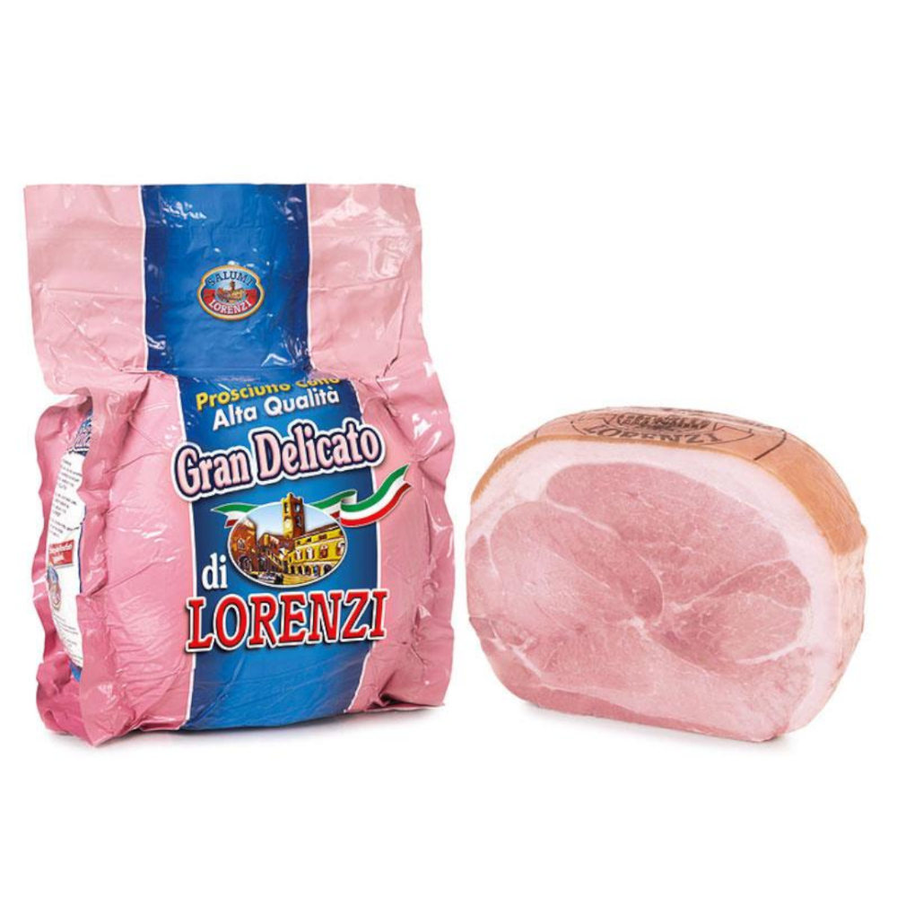 LORENZI PROSCIUTTO COTTO SENZA POLIFOSFATI KG.8 PZ.2