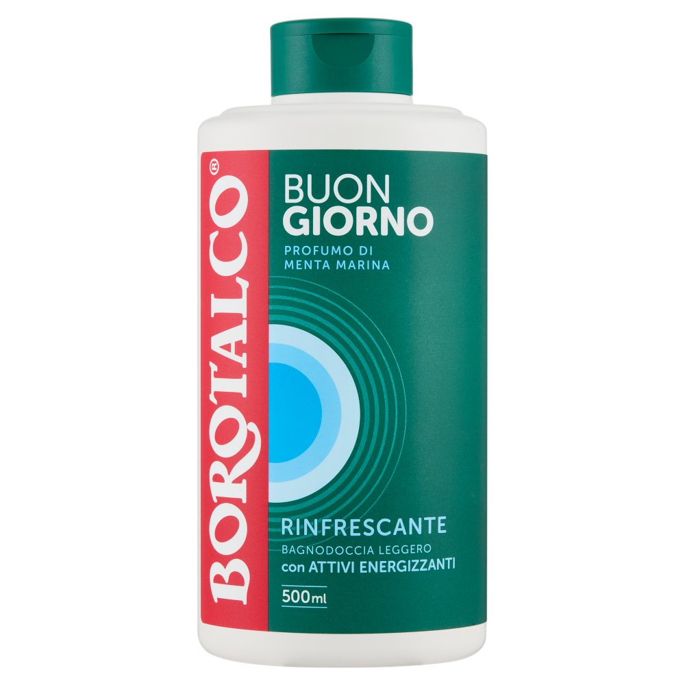 Borotalco Bagnodoccia Buongiorno Profumo di Menta Marina Rinfrescante Leggero Ml.500